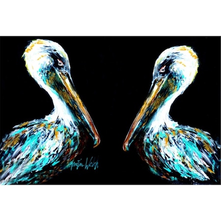 Carolines Treasures Dressed In Black Pelican Fabric Placemat MW1164PLMT